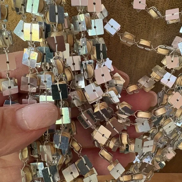 Multi-Layered Super Sparkly Sexy Silver Necklace - Picture 10 of 13